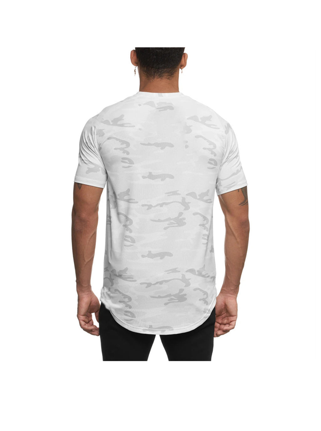 Miguel Solid Color Crew Neck T-shirt