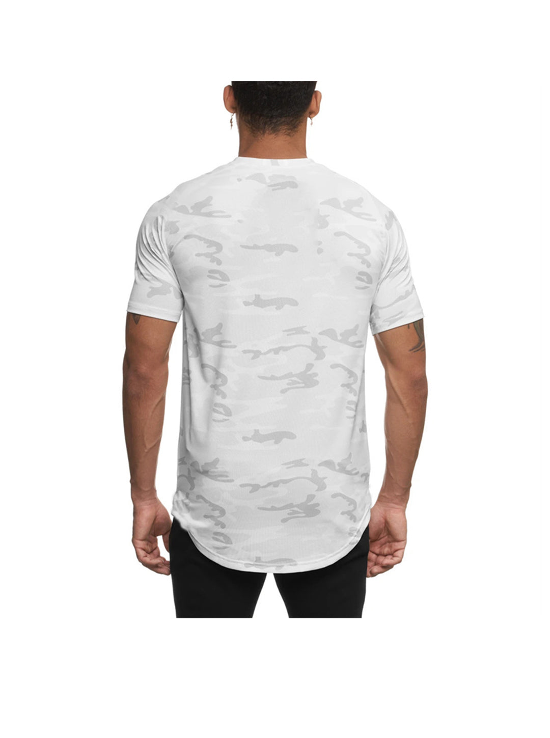 Miguel Solid Color Crew Neck T-shirt