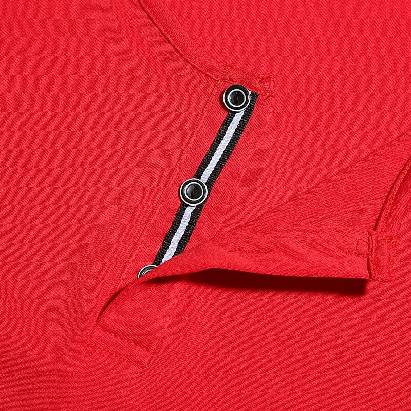 Men's Henley Shirt T shirt Solid Color