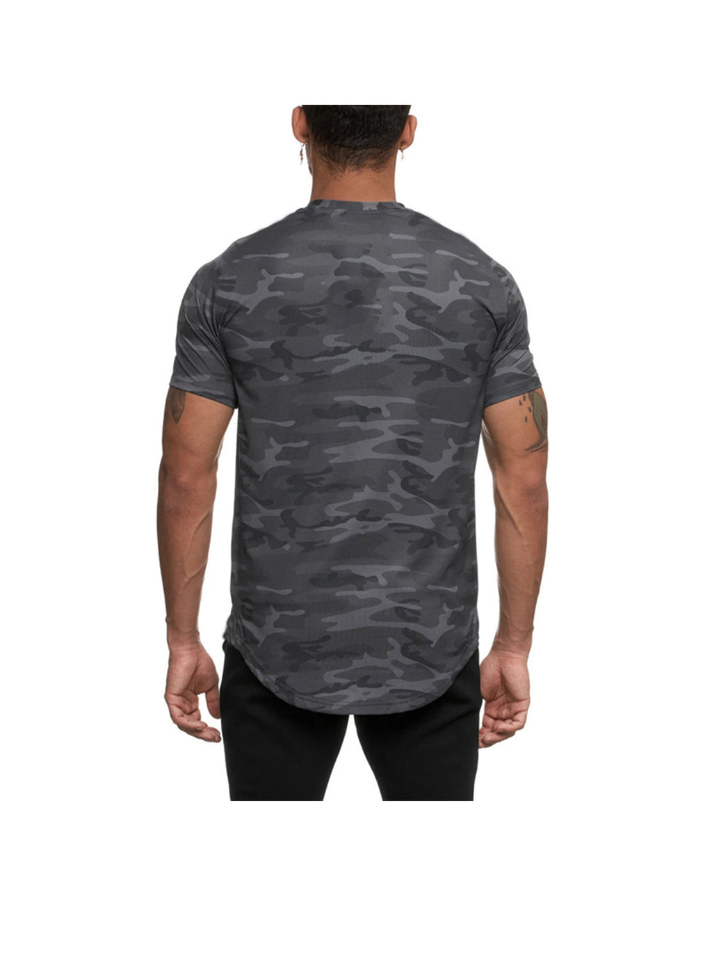 Miguel Solid Color Crew Neck T-shirt