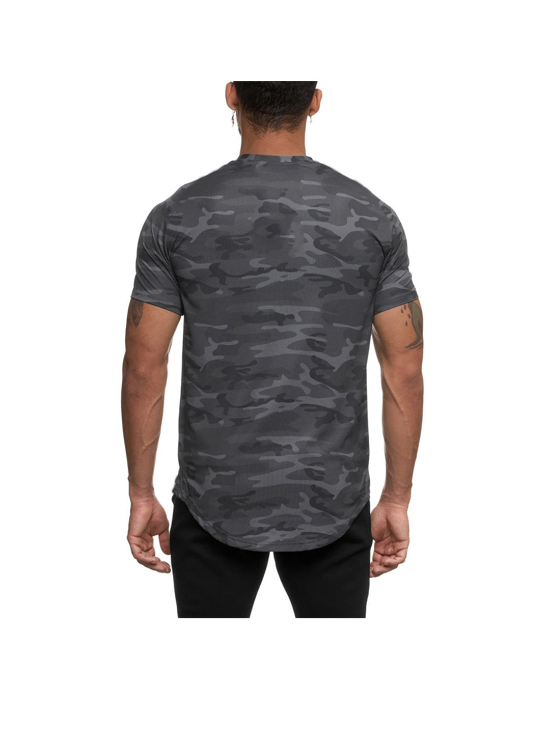 Miguel Solid Color Crew Neck T-shirt
