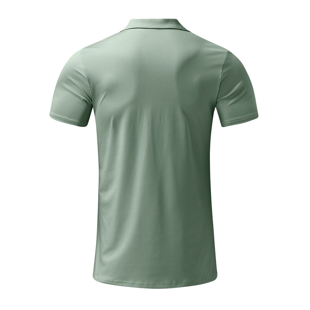 Men's Solid Color Short Sleeve Polo T-shirt