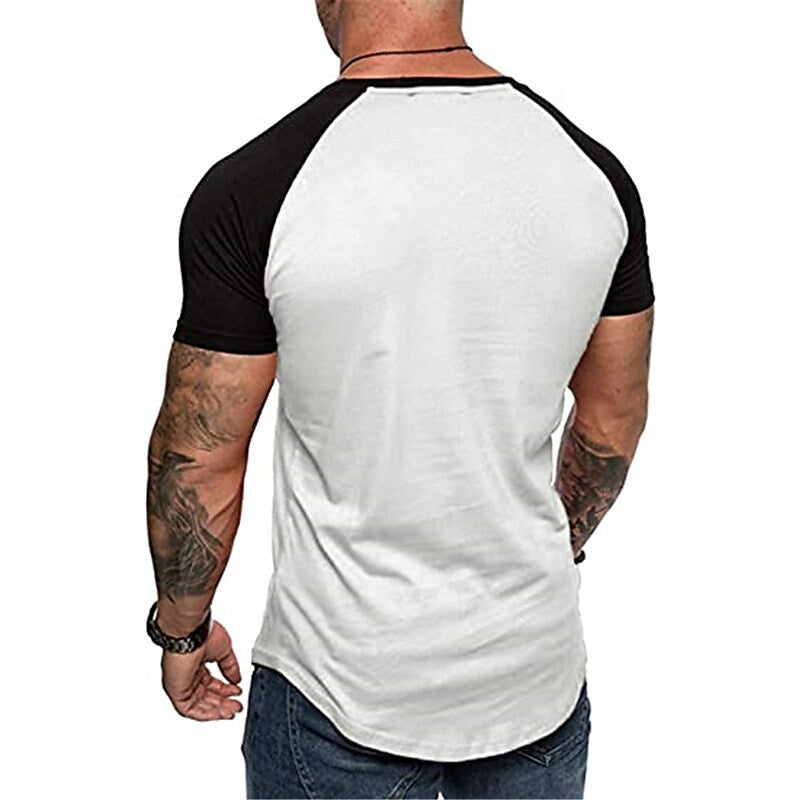 Men's 2 pcs Color Block Raglan Sleeves T-shirt