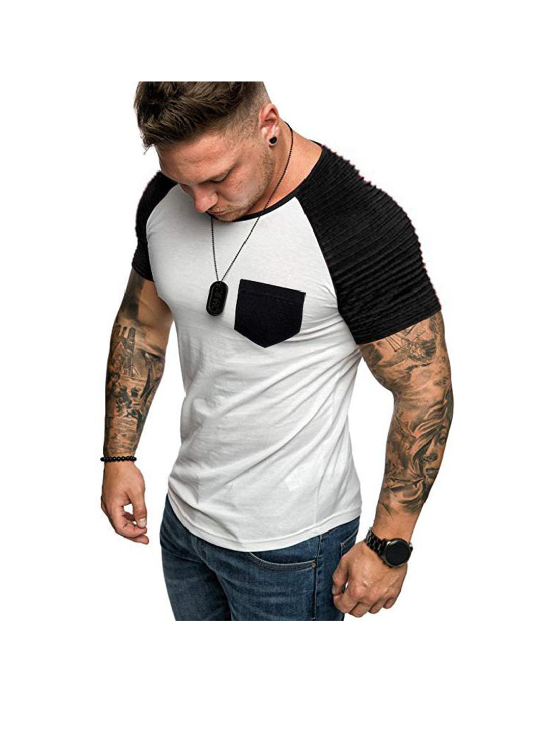 William Round Neck Raglan Sleeves T-shirt