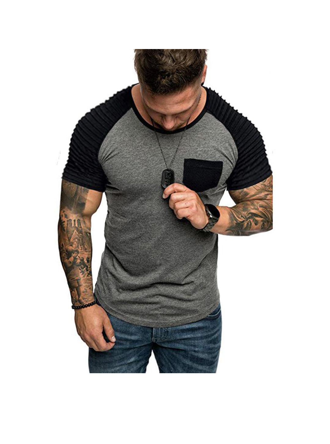 William Round Neck Raglan Sleeves T-shirt