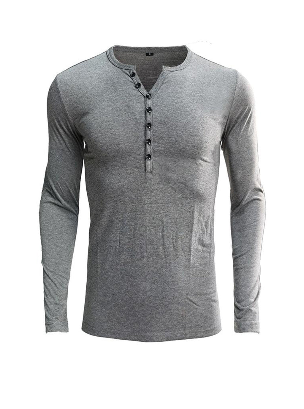 Daniel Solid Color Long-sleeved T-shirt