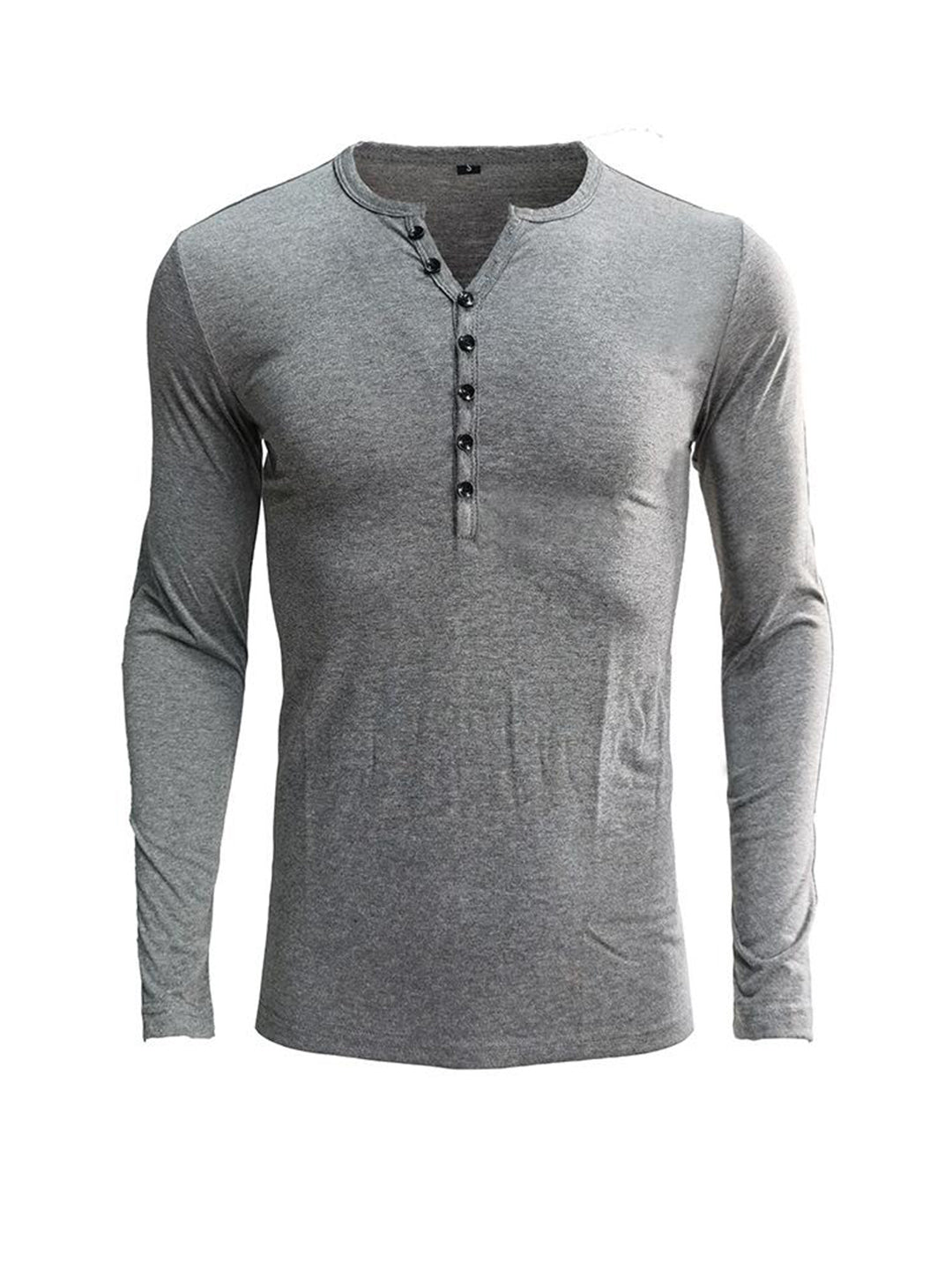 Daniel Solid Color Long-sleeved T-shirt