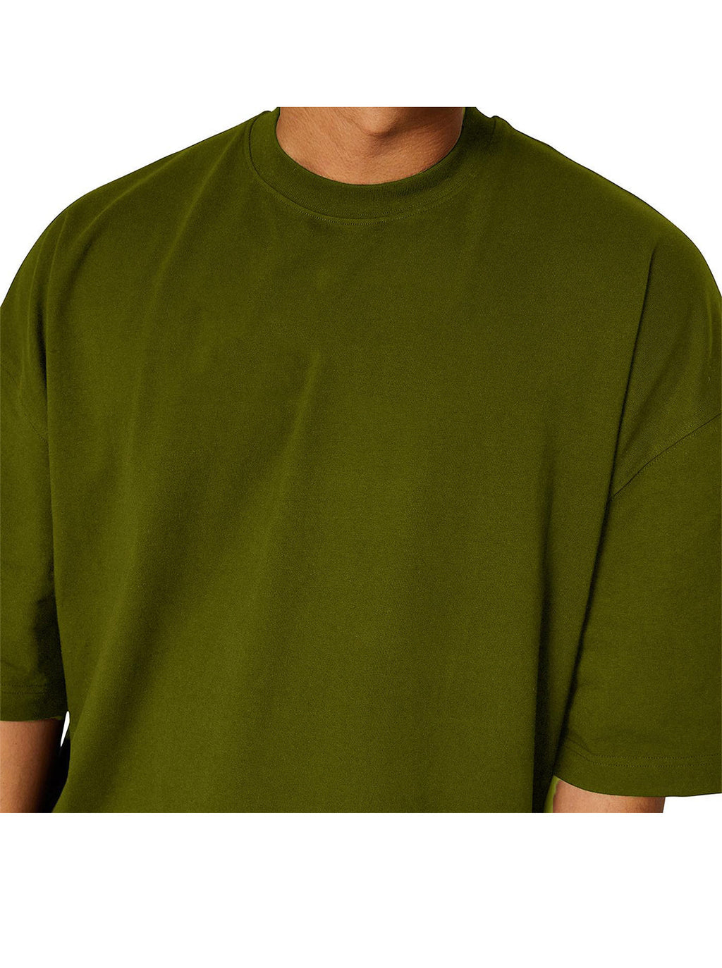 Rogers Solid Color Cotton Oversize Short-sleeved T-shirt