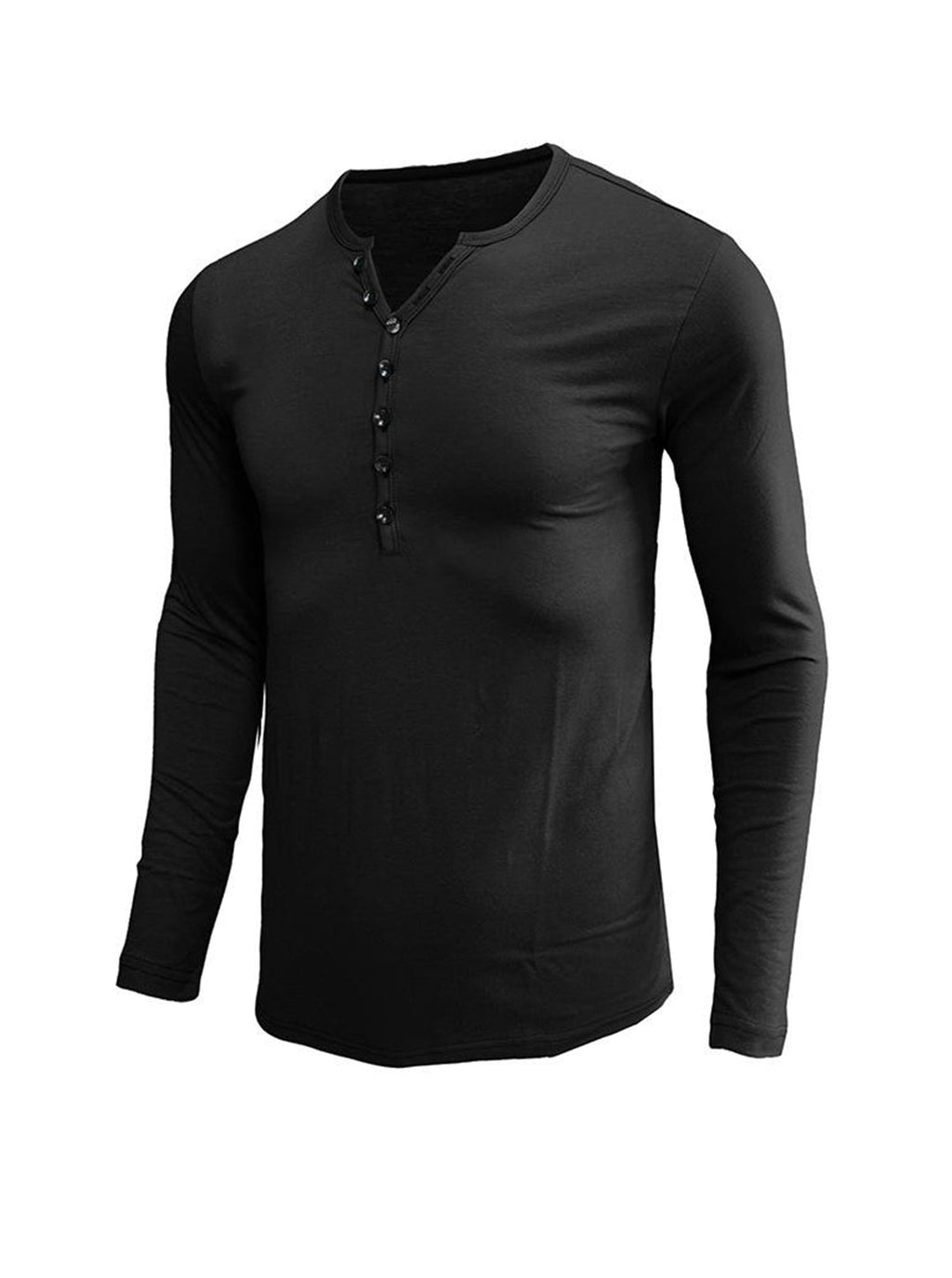 Daniel Solid Color Long-sleeved T-shirt