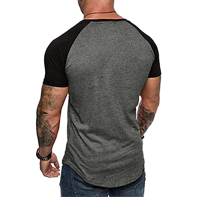 Men's 2 pcs Color Block Raglan Sleeves T-shirt