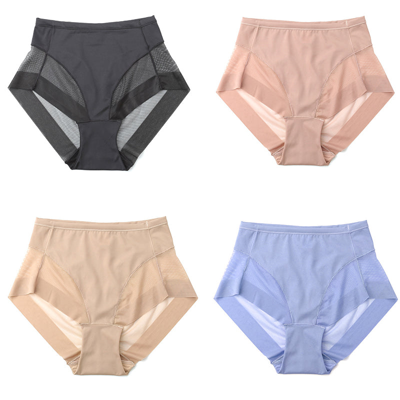 🔥Hot Sale Pay 1 Get 4🔥High Waist Ice Silk Seamless Shaping Briefs