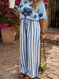 Amalfi® Striped Wide-Leg Pants