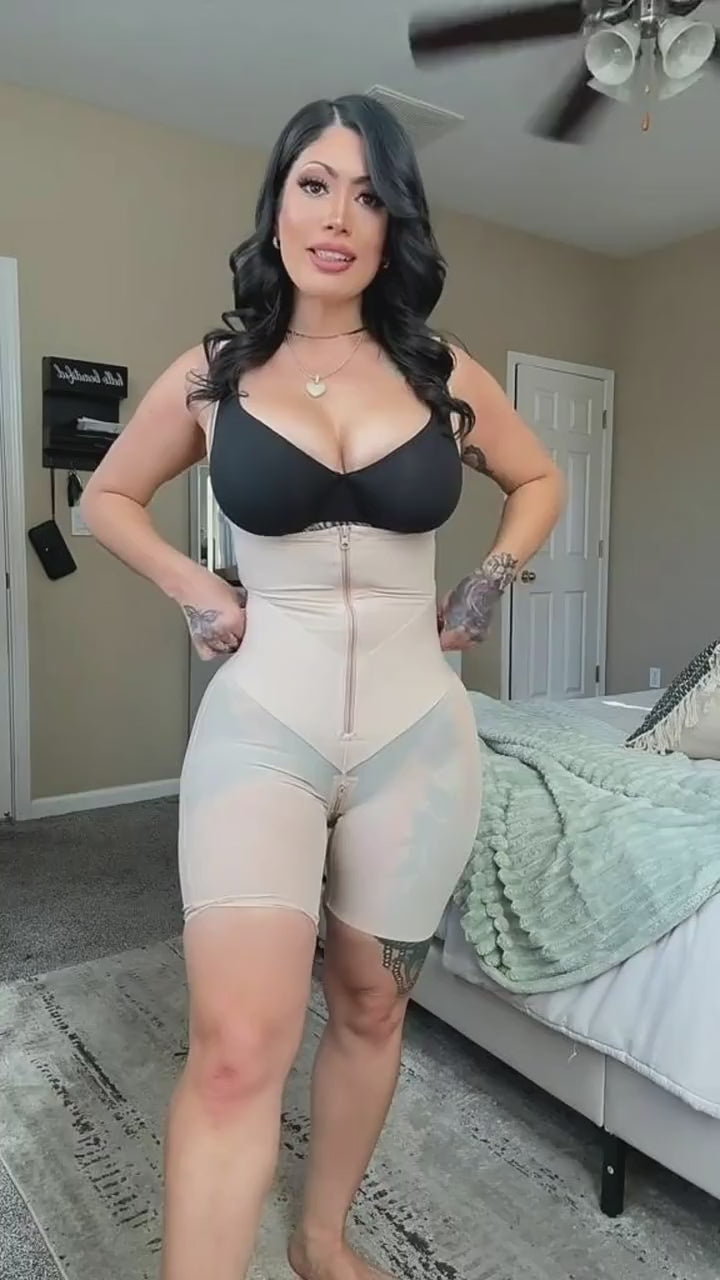V-Shaped Faja Tummy Control Butt Lift Bodysuit